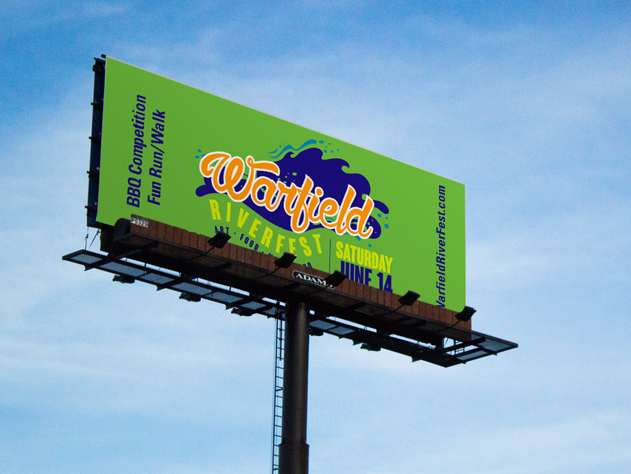 That Creative Guy. Billboard Design. Warfield Riverfiest. brand expert. graphic design. web design in mississippi. 